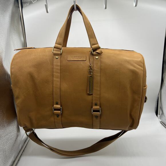 American Leather Co. Handbags Arlington Arlington Weekender Cafe Latte - Picture 1 of 16
